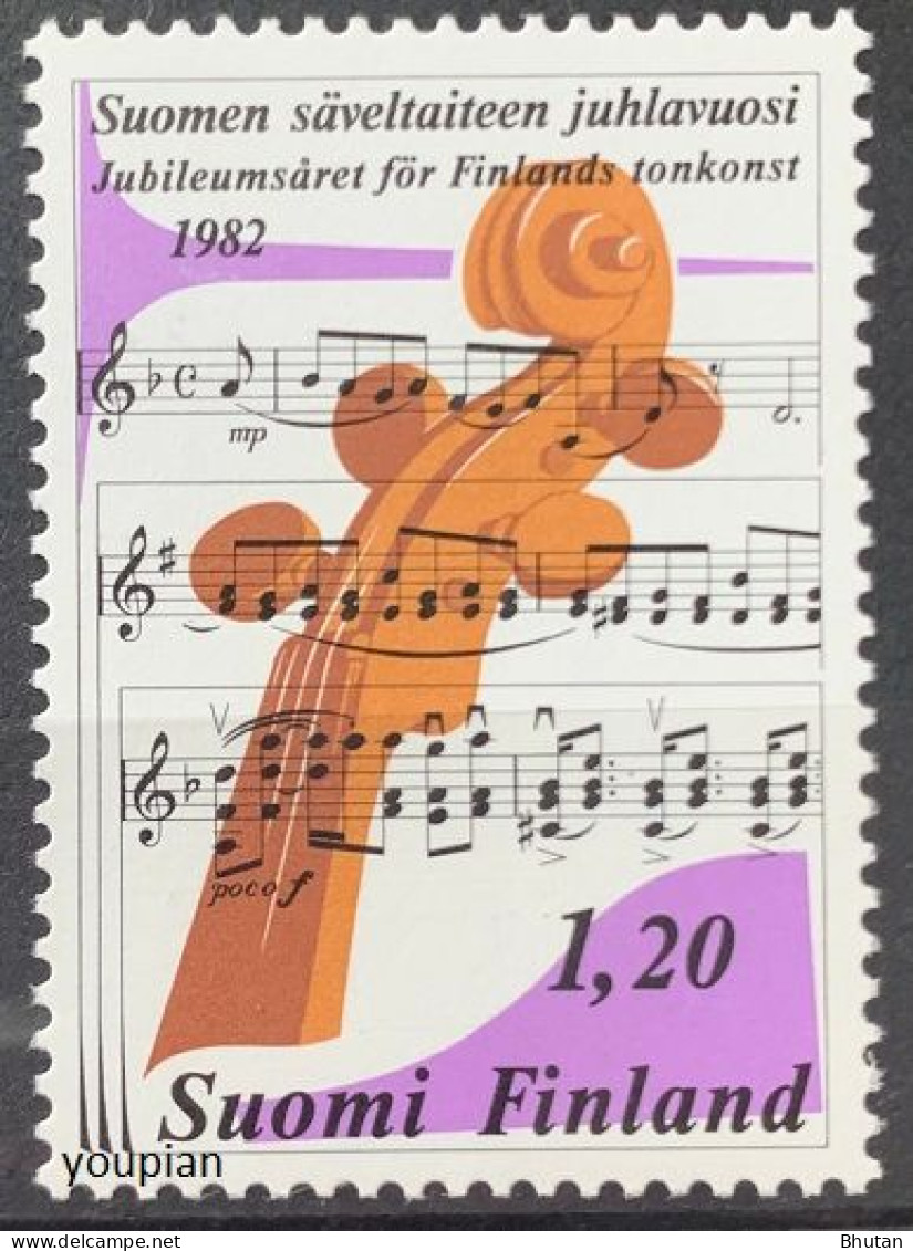 Finland 1982, Finish Musical Art, MNH Single Stamp - Ungebraucht