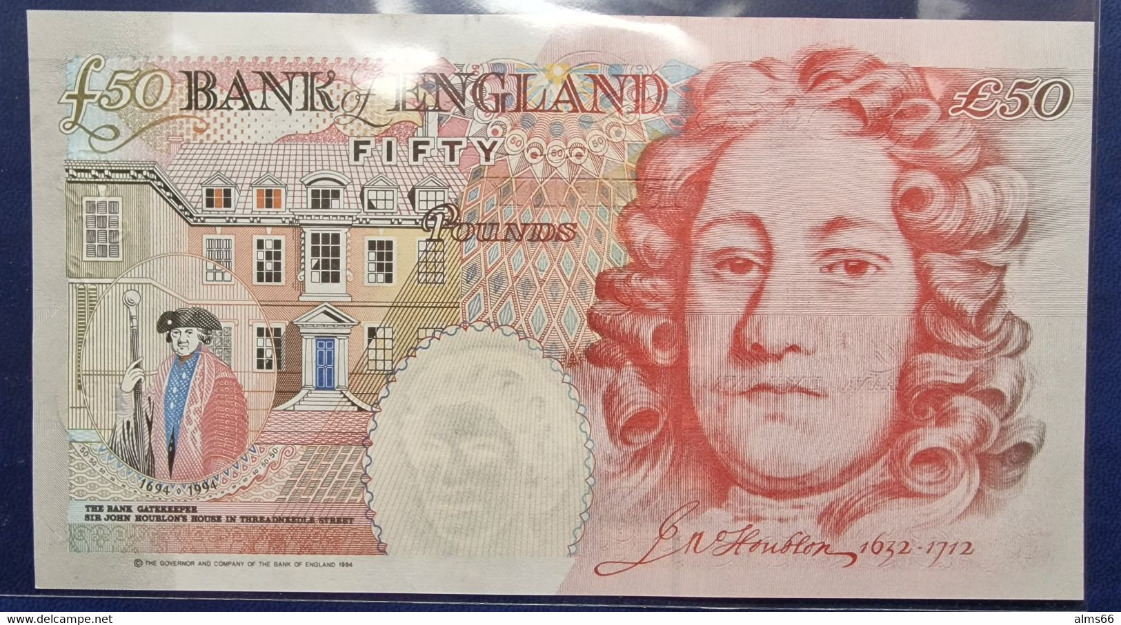 UK Great Britain 50 Pounds 1994 UNC P-388c < Signature: A. Bailey > - 50 Pond