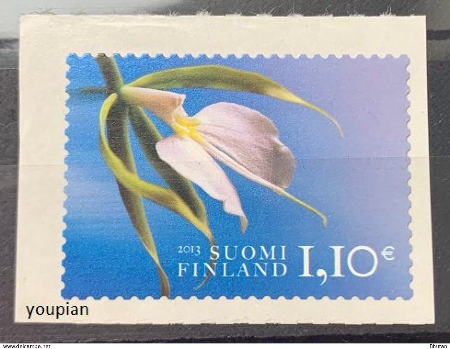 Finland 2013, Orchids, MNH Unusual Single Stamp - Unused Stamps