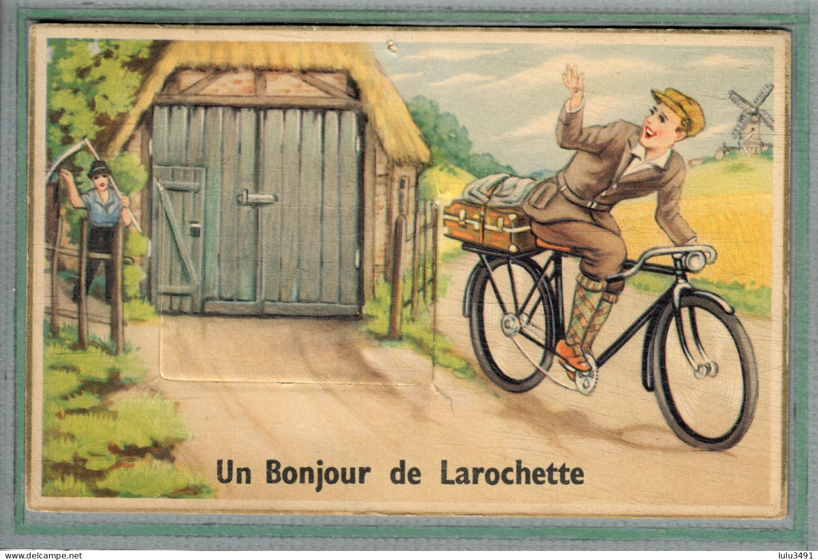 CPA  (Luxembourg) LAROCHETTE - Carte à Système Avec Fenêtre Et Dépliant Accordéon Complet Des 10 Images Colorisées - Larochette