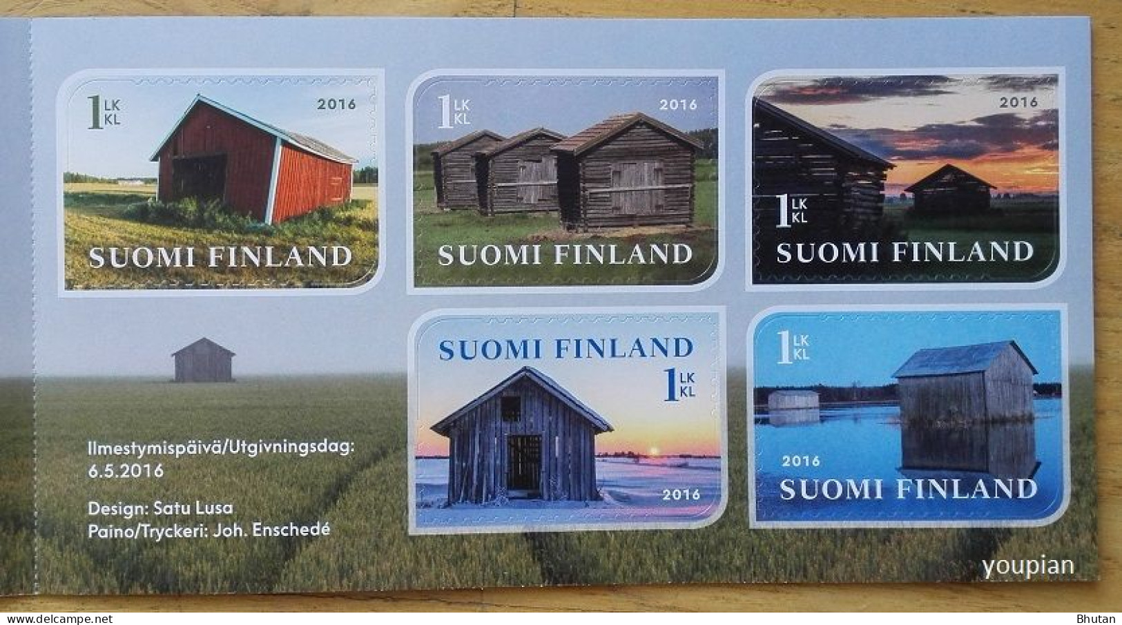 Finland 2016, Finnish Barns, MNH Unusual Stamps Set - Booklet - Unused Stamps