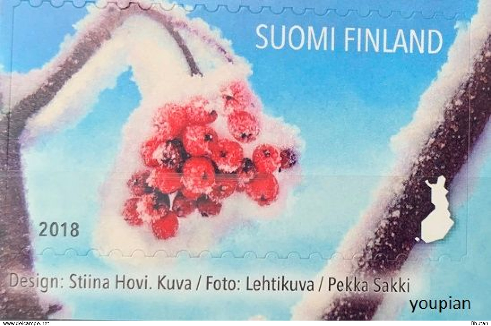 Finland 2018, Berries, MNH Single Stamp - Ungebraucht