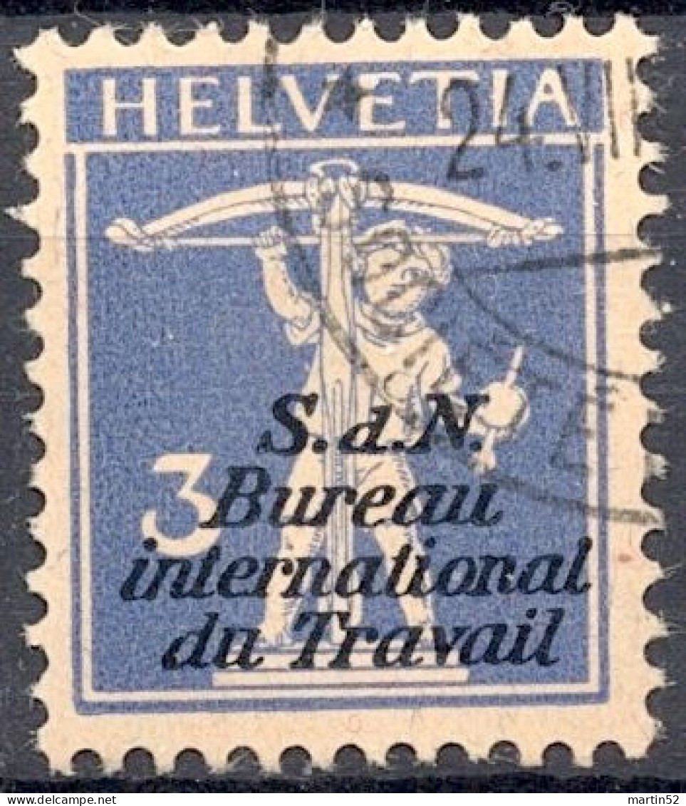 Dienst IV S.d.N. Bureau International Du Travail BIT 1930: Zu 31 Mi 26 Mit ⊙ SOCIETÉ DES NATIONS (Zu CHF 1.50) - Service