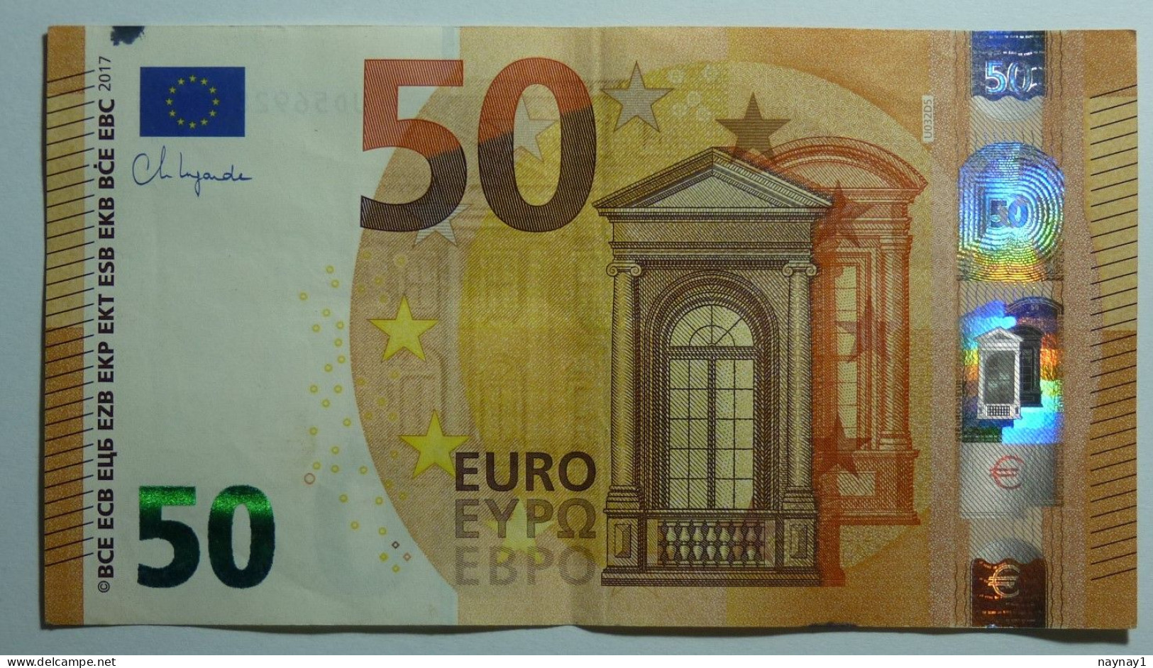 10 Chiffres Différents N° UD 5692810743 Billet 50 € Lagarde NO RADAR Serial Number Rare - 50 Euro