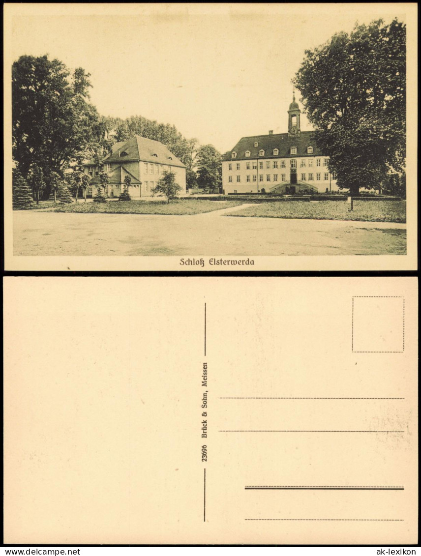 Ansichtskarte Elsterwerda Wikow Schloß 1924 - Elsterwerda
