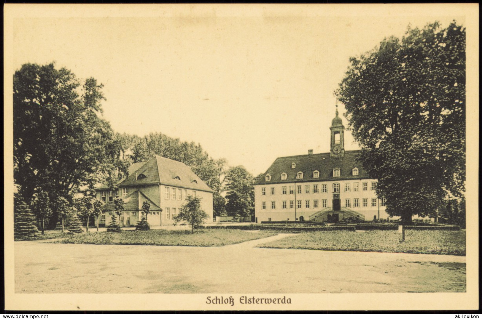 Ansichtskarte Elsterwerda Wikow Schloß 1924 - Elsterwerda