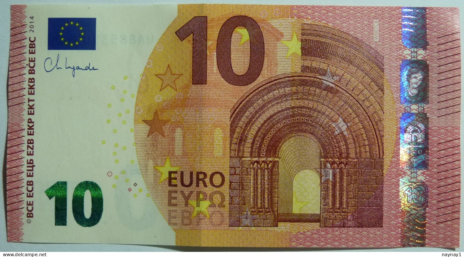 10 Euro France Lagarde W 007 C6 WA8853509206 UNC - 10 Euro