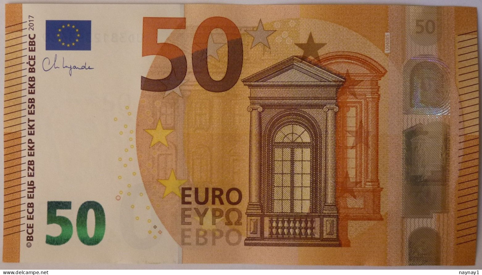 50 Euro France Lagarde U 040B5 UD3812393439 UNC - 50 Euro