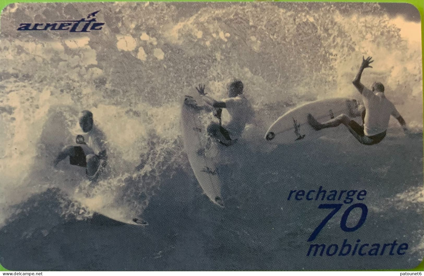 MBC 53  -  ARNETTE 6  -  Surf Bleu  -   70 Unités - - Cellphone Cards (refills)