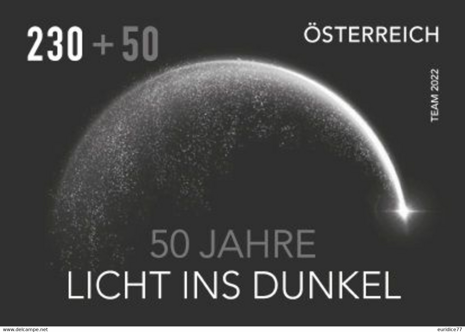 Austria Österreich 2022 - 50 Years Of LICHT INS DUNKEL Black Print Mnh** - Essais & Réimpressions