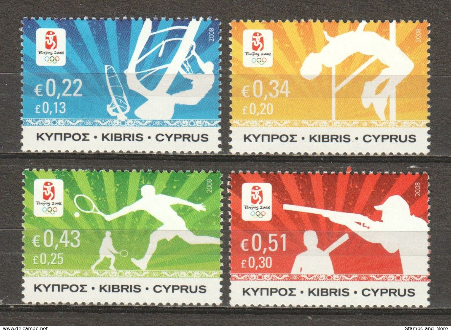 Cyprus 2008 Mi 1128-1131 MNH SUMMER OLYMPICS BEIJING - Ete 2008: Pékin