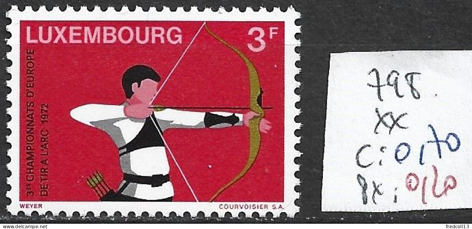 LUXEMBOURG 798 ** Côte 0.70 € - Archery