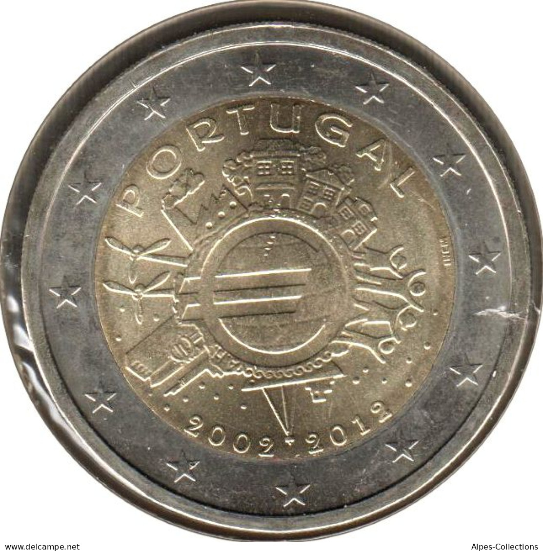 PO20012.1 - PORTUGAL - 2 Euros Commémo. 10 Ans De L'euro - 2012 - Portugal