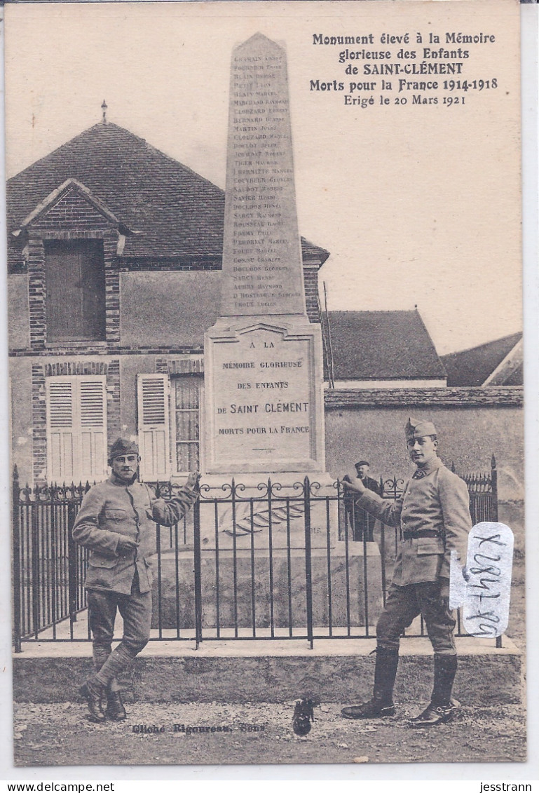 SAINT-CLEMENT- MONUMENT AUX MORTS - Saint Clement