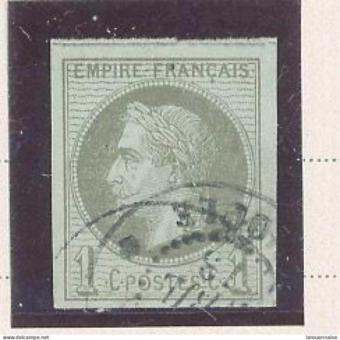 COLONIES GÉNÉRALES  - N° 7 - 1 C VERT OLIVE -Obl .Cà D JUIL 73 DE CONSTANTINOPLE -SUPERBE - Napoléon III.