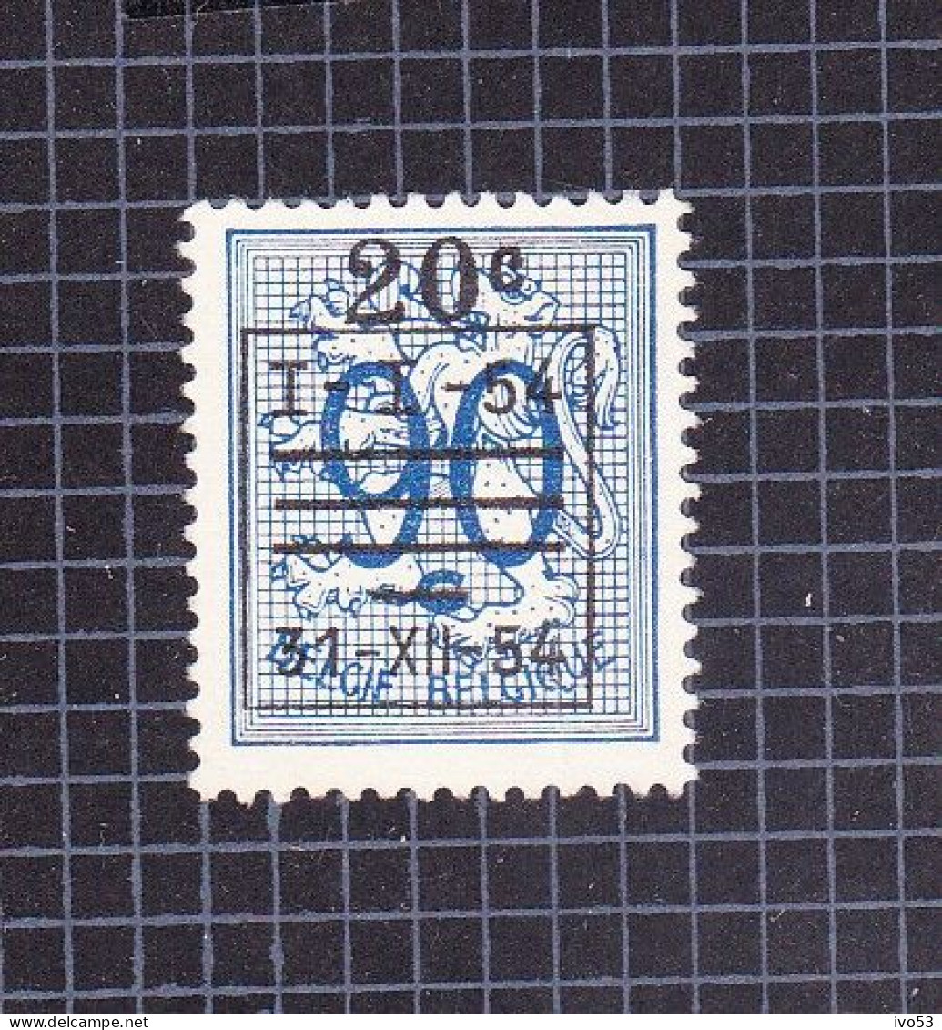 1954 Nr 942(*) Zonder Gom,cijfer Op Heraldieke Leeuw. - 1951-1975 León Heráldico