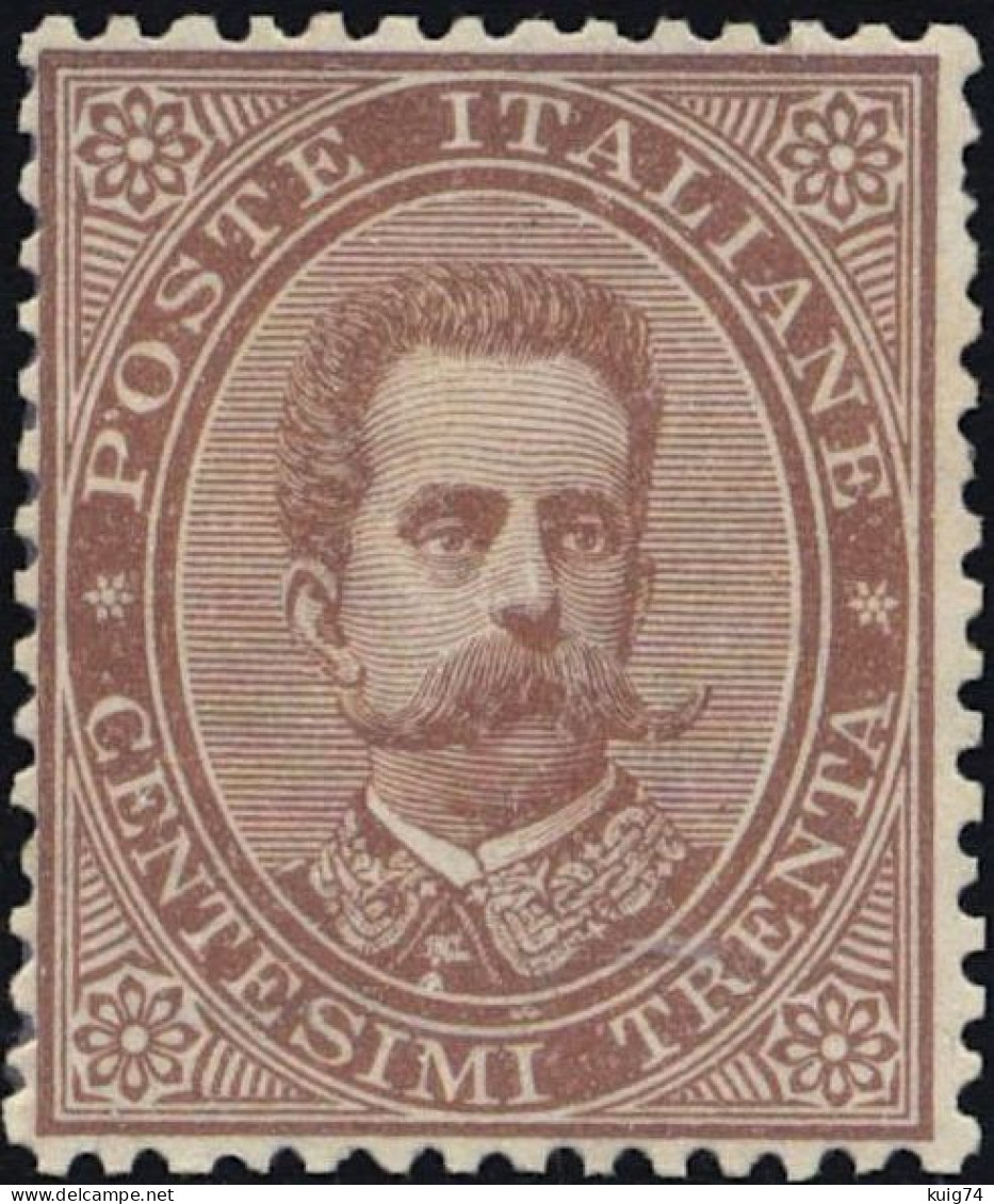 1879 UMBERTO I CENT. 30 N.41 NUOVO** GOMMA INTEGRA CENTRATO  LUSSO - MNH  LUXUS - Neufs