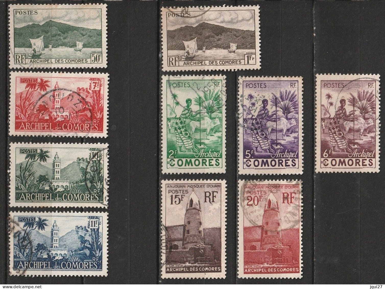 Comores N° 2 - 11 - Used Stamps