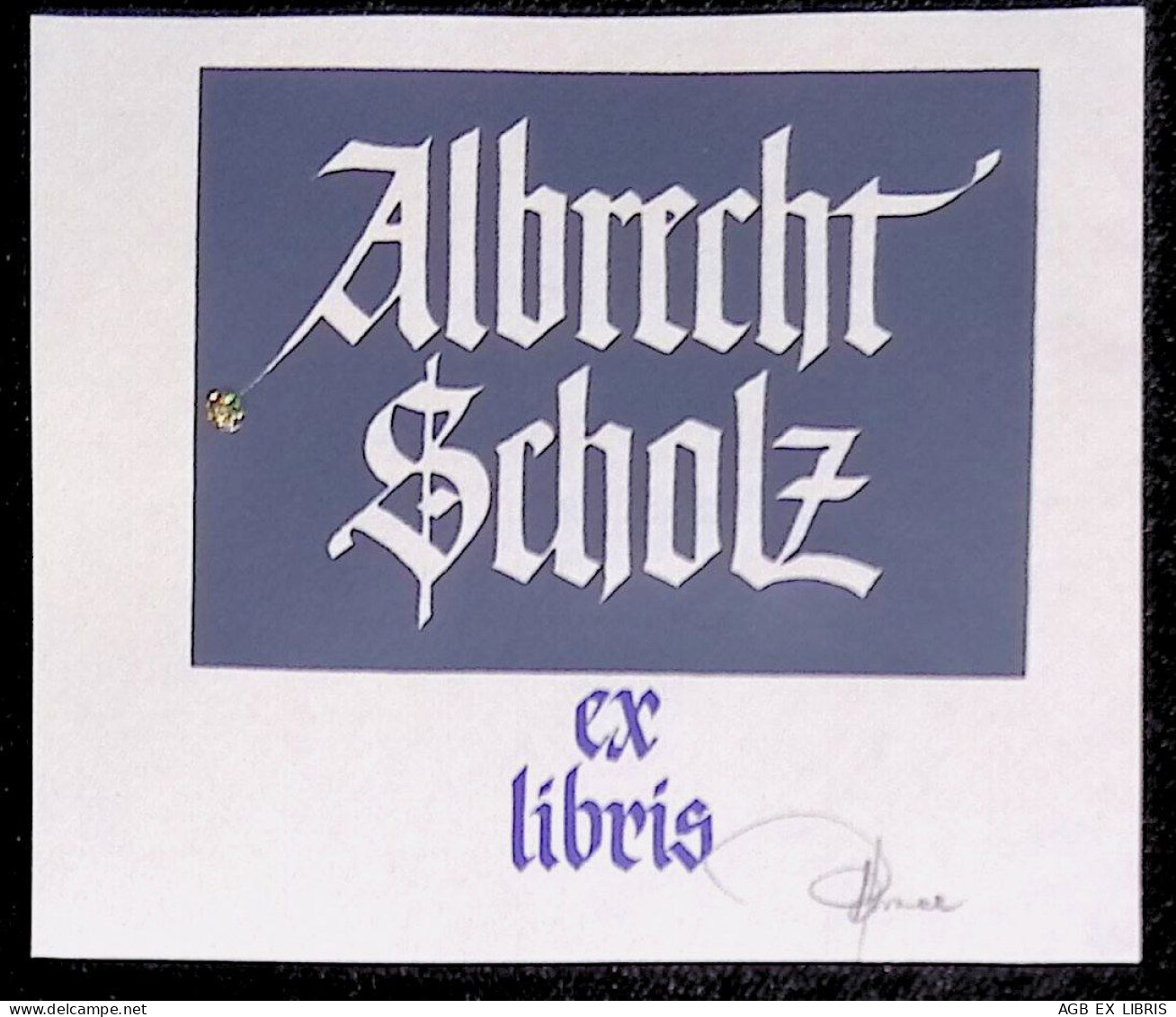 EX LIBRIS HANNU PAALASMAA Per ALBRECHT SCHOLZ L27b-F01 S - Ex-libris