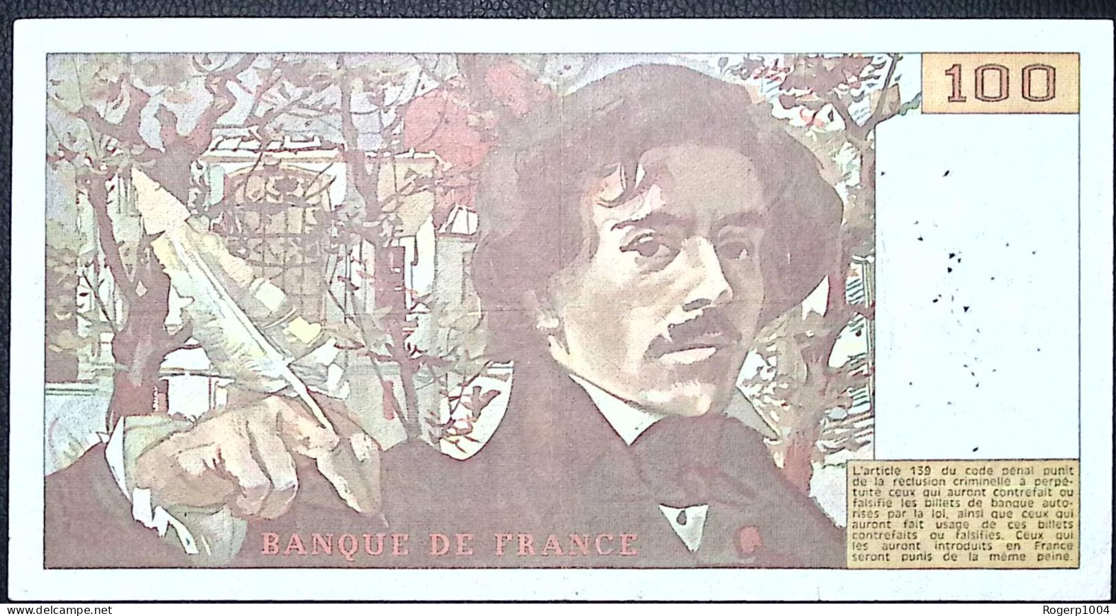 FRANCE * 100 Francs * Delacroix * 1980 * Fay 69.04a * Etat/Grade TTB/VF - 100 F 1978-1995 ''Delacroix''