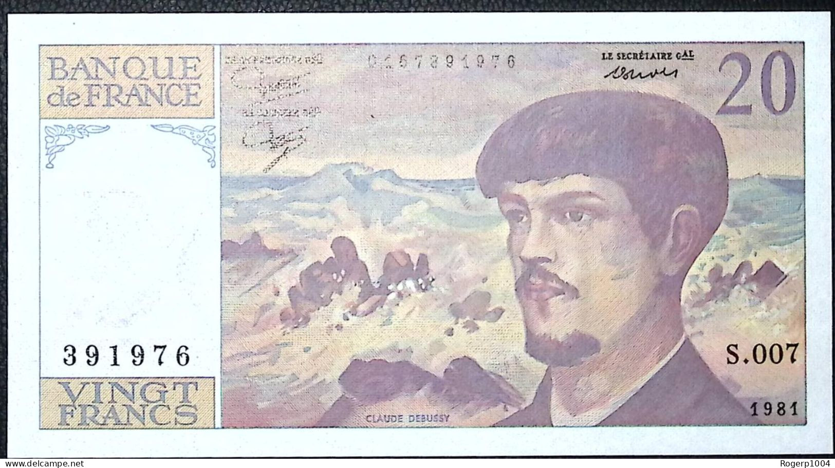 FRANCE * 20 Francs * Debussy * 1981 * Fay 66.02 * Etat/Grade NEUF/UNC - 20 F 1980-1997 ''Debussy''