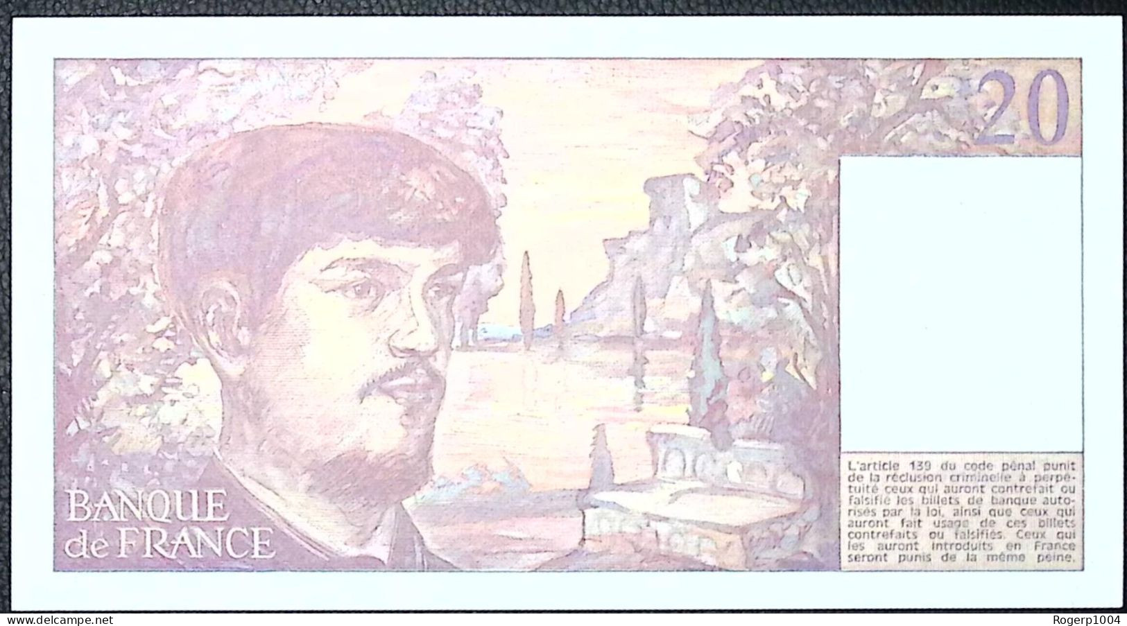 FRANCE * 20 Francs * Debussy * 1987 * Fay 66.08 * Etat/Grade NEUF/UNC - 20 F 1980-1997 ''Debussy''