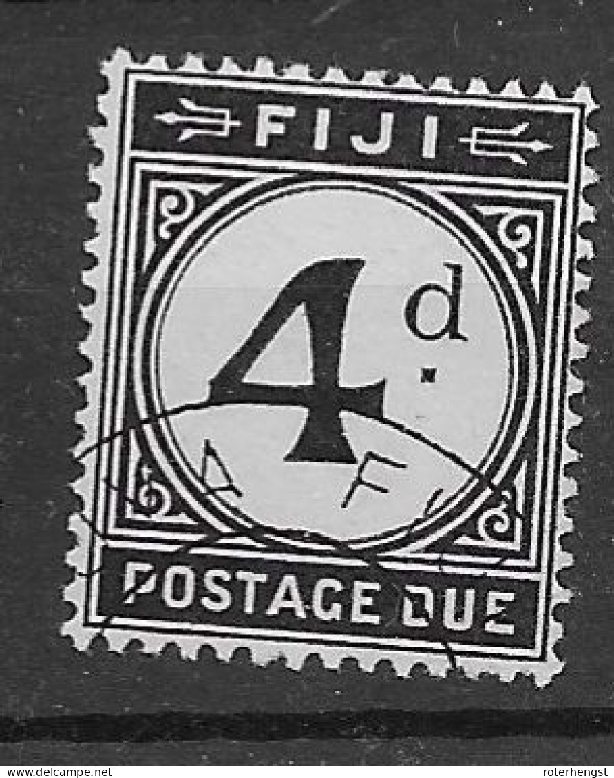 Fiji VFU Rare Postage Due 1918 - Fiji (...-1970)