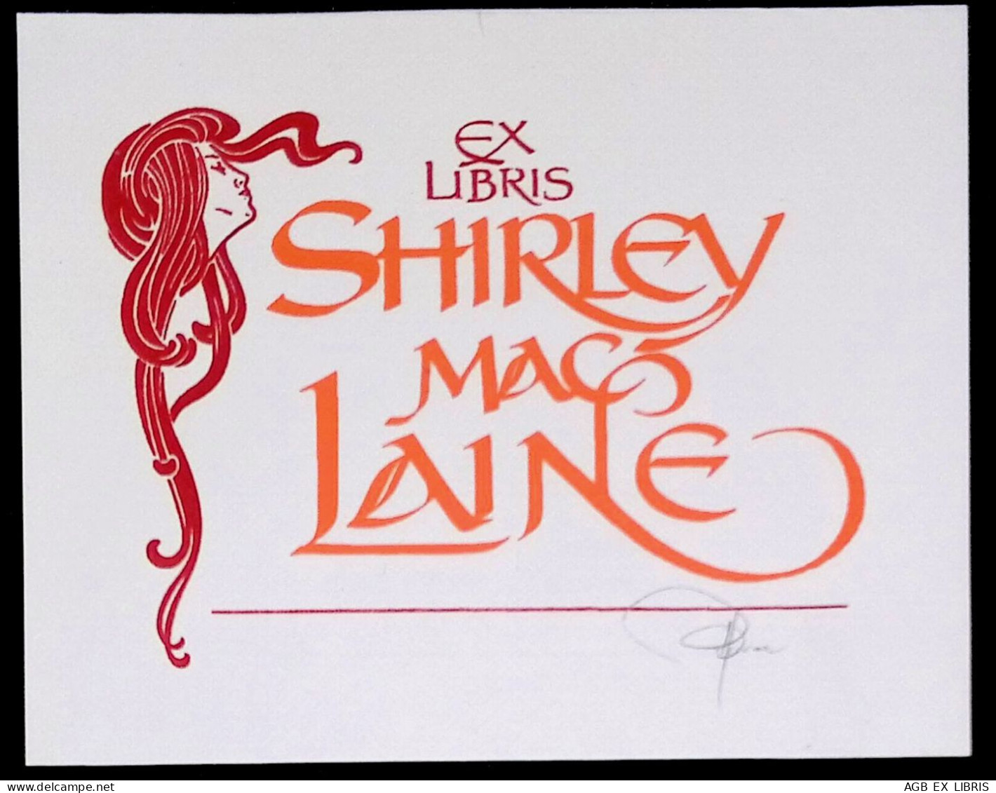 EX LIBRIS HANNU PAALASMAA Per SHIRLEY MAC LAINE L27b-F01 S - Ex-libris