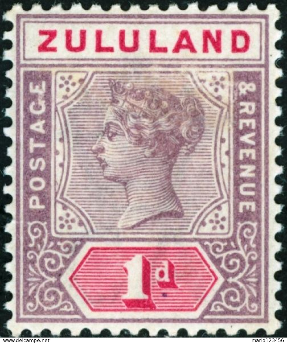 ZULULAND, REGINA VITTORIA, 1894, FRANCOBOLLI NUOVI (MNH**) Mi:ZA-ZL 15, Scott:ZA-ZL 16, Yt:ZA-ZL 15 - Zoulouland (1888-1902)