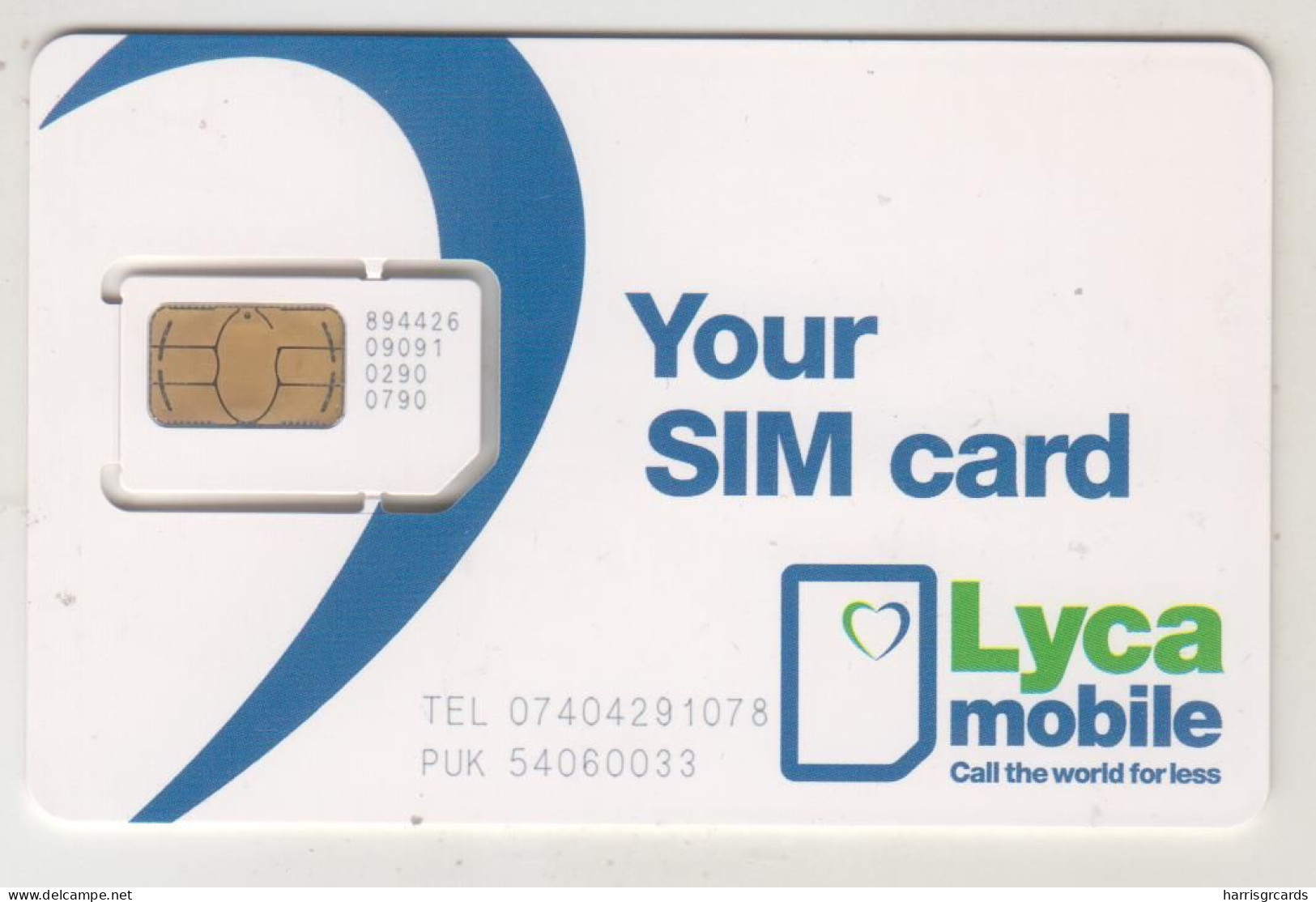 UK - Your SIM Card , LycaMobile GSM Card ,mint - Autres & Non Classés