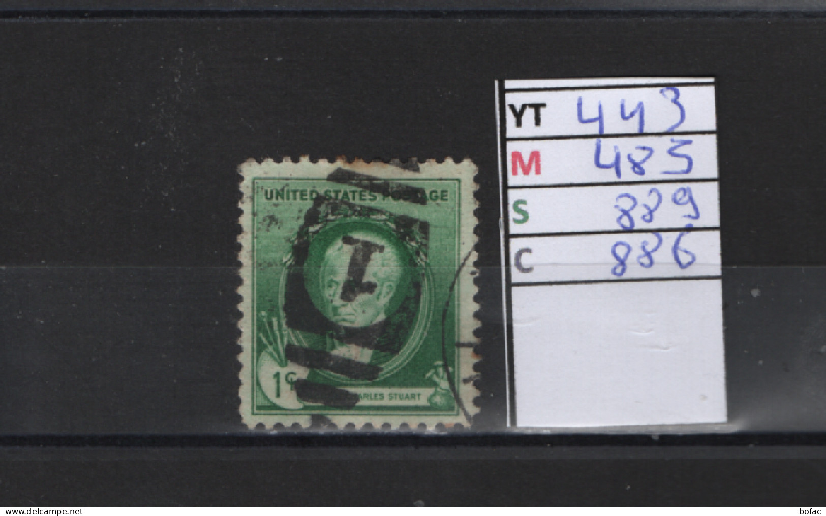 PRIX FIXE Obl 443 YT 485 MIC 889 SCOT 886 GIB E. Whitney 1940 Etats Unis 58A/02 - Used Stamps