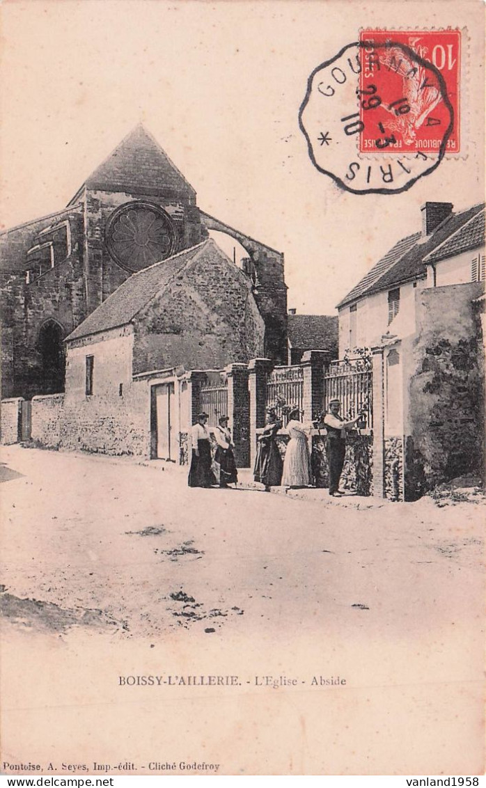 BOISSY L'AILLERIE-l'église-abside - Boissy-l'Aillerie