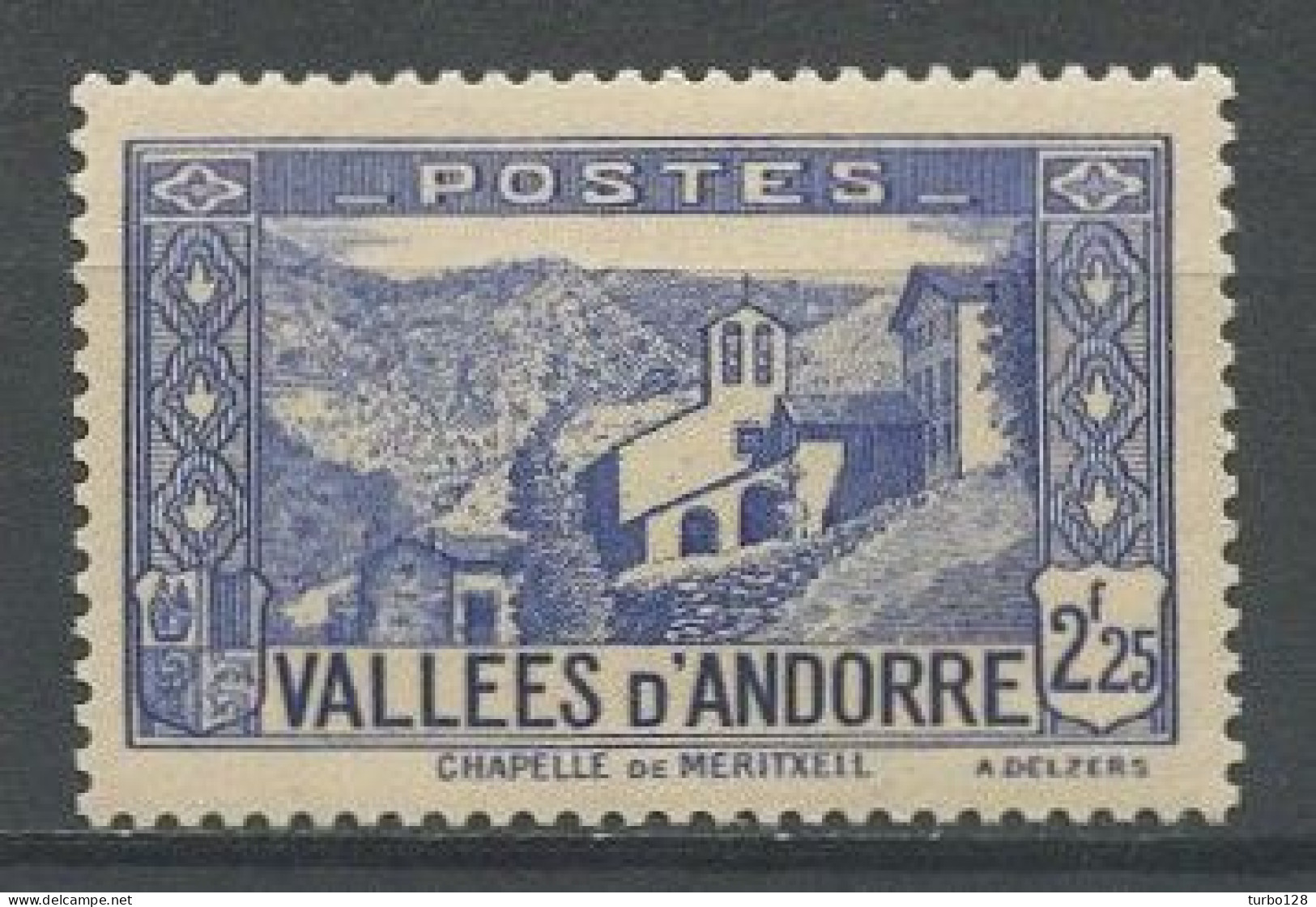ANDORRE 1937 N° 84 ** Neuf MNH Superbe C 20 € Chapelle De Notre-Dame De Meritxell - Ongebruikt