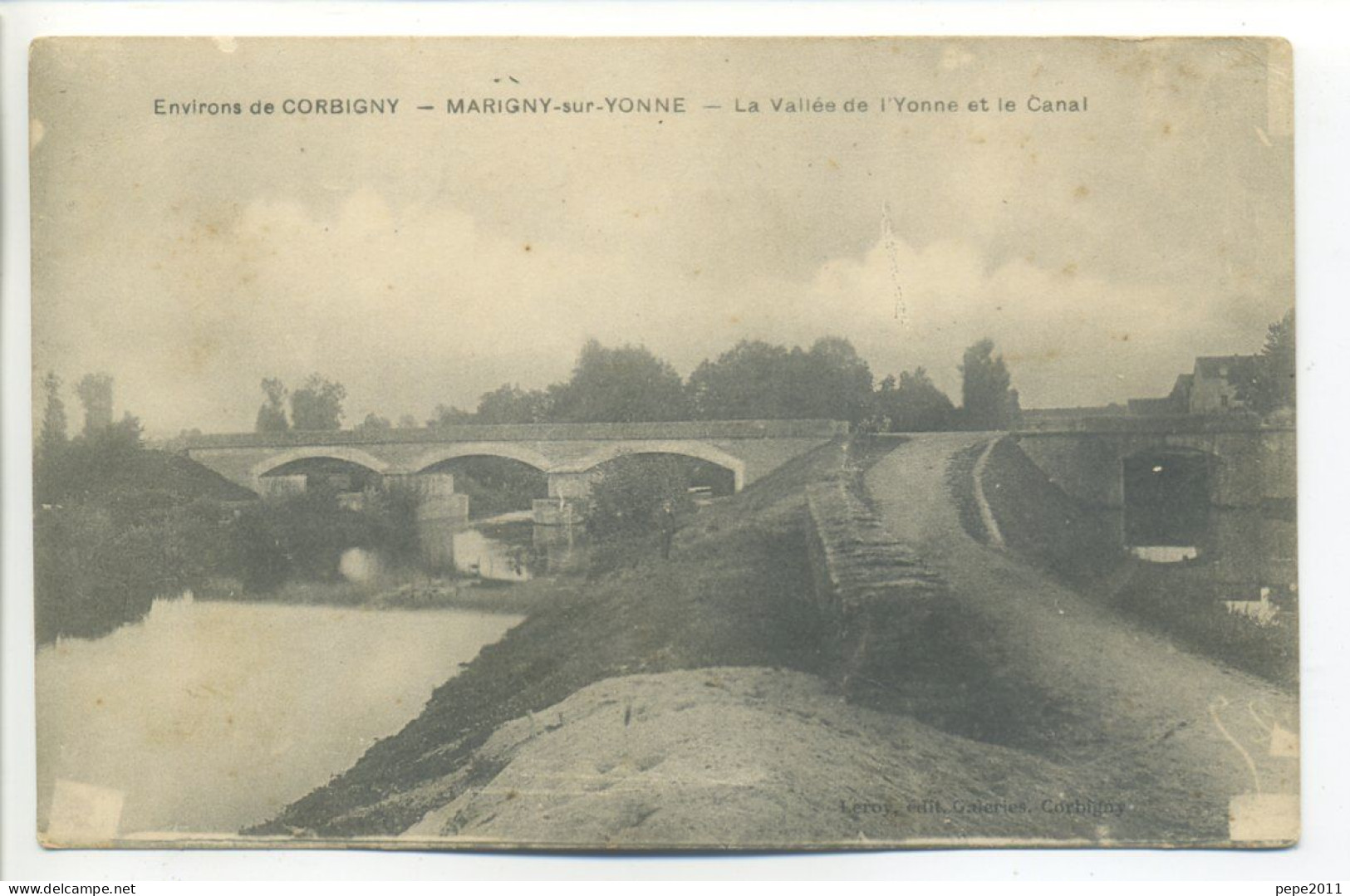 CPA (58 Nièvre) - MARIGNY Sur YONNE Environs De Corbigny - Vallée De L'Yonne Et Le Canal - Pont - Corbigny