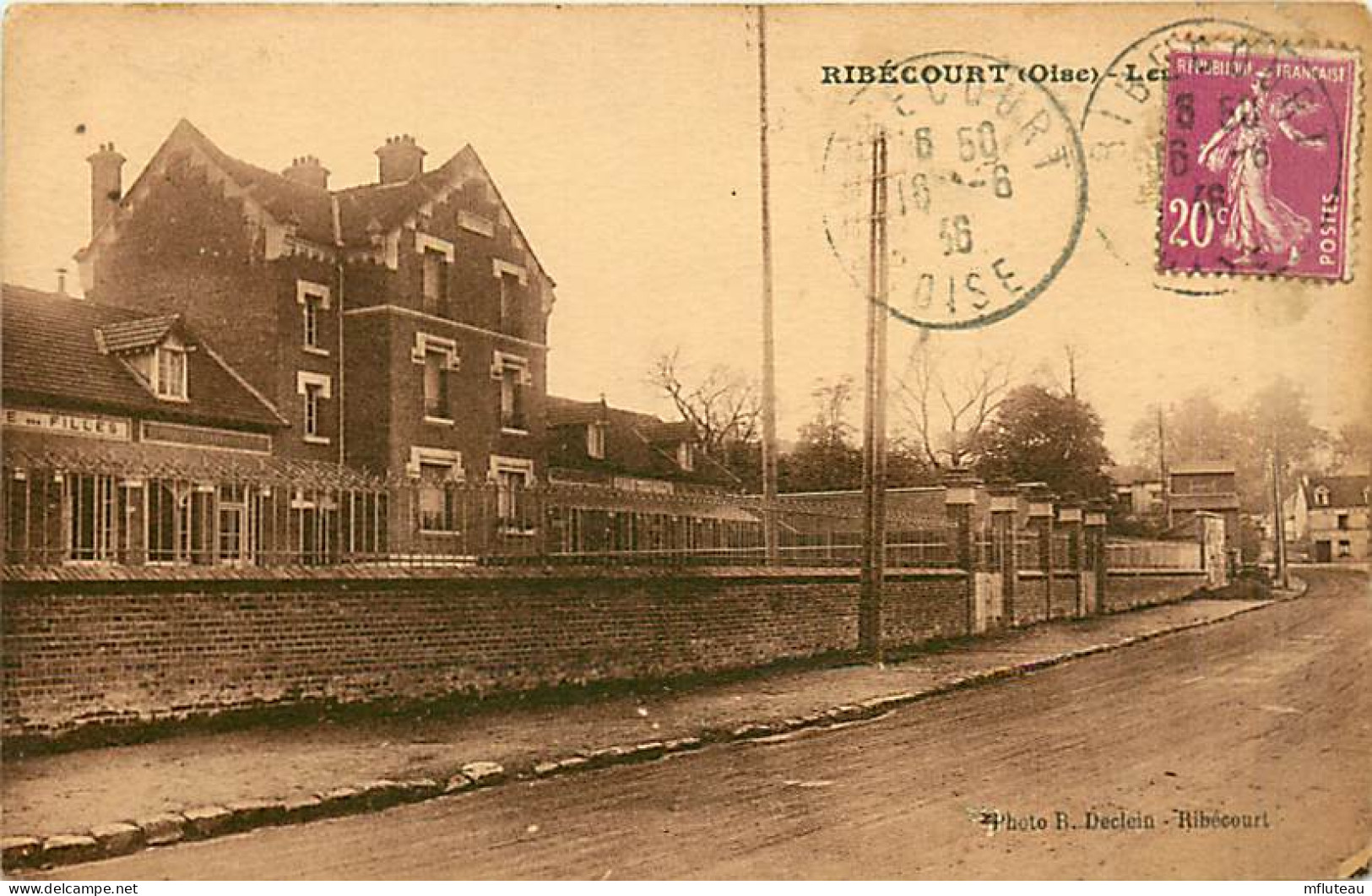 60* RIBECOURT  Ecole Filles        MA105,1078 - Ribecourt Dreslincourt