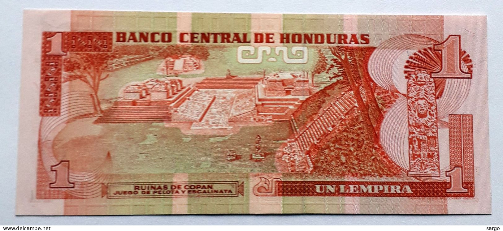 HONDURAS - 1 LEMPIRA - P 68 C (1989) - UNC - BANKNOTES - PAPER MONEY - CARTAMONETA - - Honduras