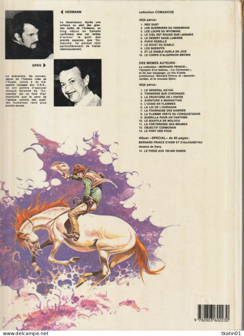 COMMANCHE  " ET LE DIABLE HURLA DE JOIE ... " EDITIONS-DU-LOMBARD  DE 1982 - Comanche