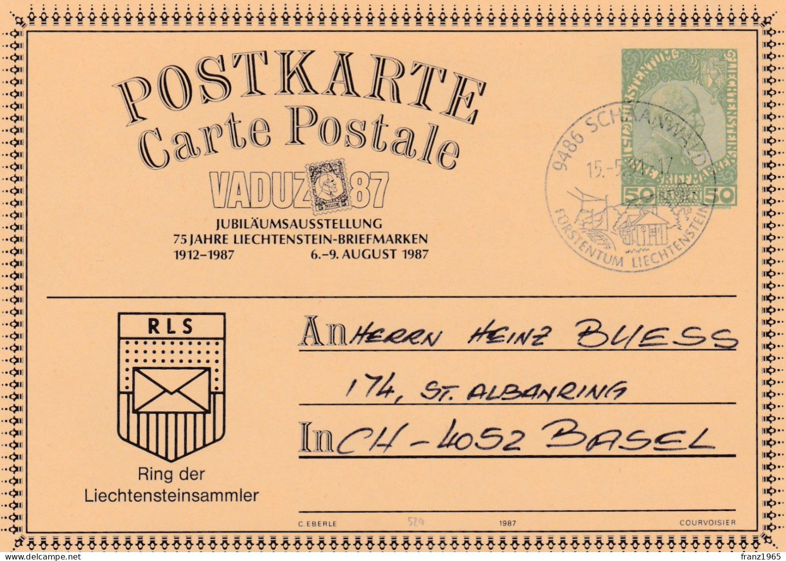 Schaanwald 1991 - Storia Postale