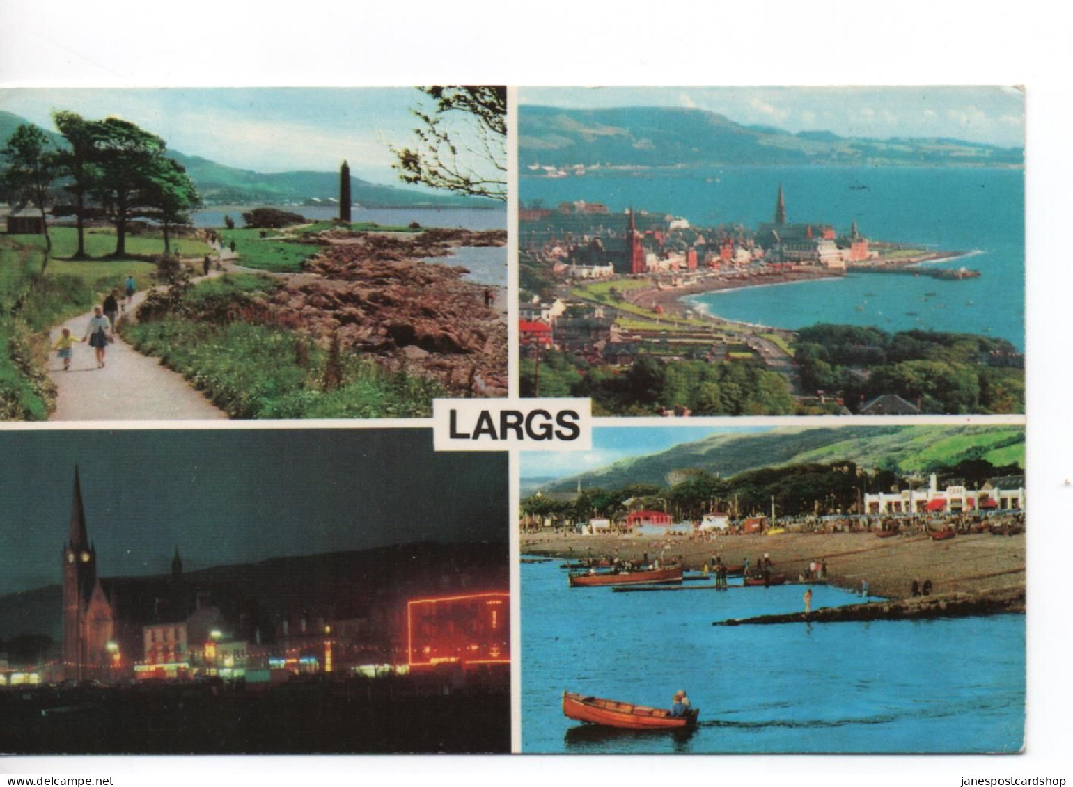LARGS MULTIVIEW - POSTALLY USED 1973 FROM SALTCOATS - AYRSHIRE - Ayrshire