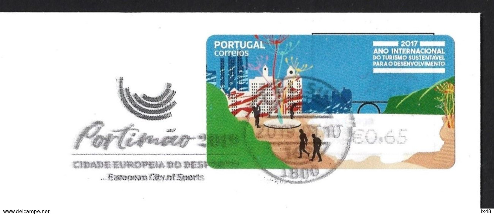 Portimão 'European City Of Sports 2019' Pennant. Soccer. Portimão 'Europese Stad Van Sport 2019' Wimpel. Voetbal. Fußbal - Storia Postale