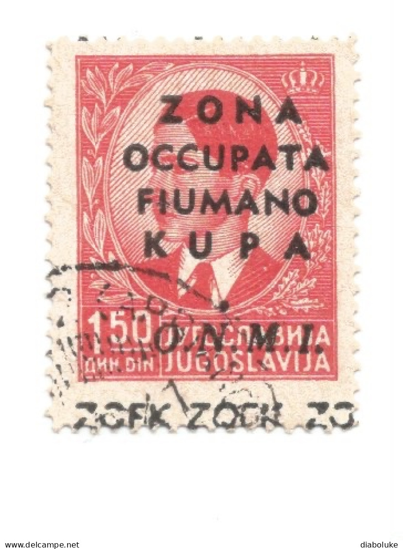 (COLONIE E POSSEDIMENTI) 1941, ZONA FIUMANO KUPA, ONMI - Francobollo Usato (CAT. SASSONE N.34) - Fiume & Kupa