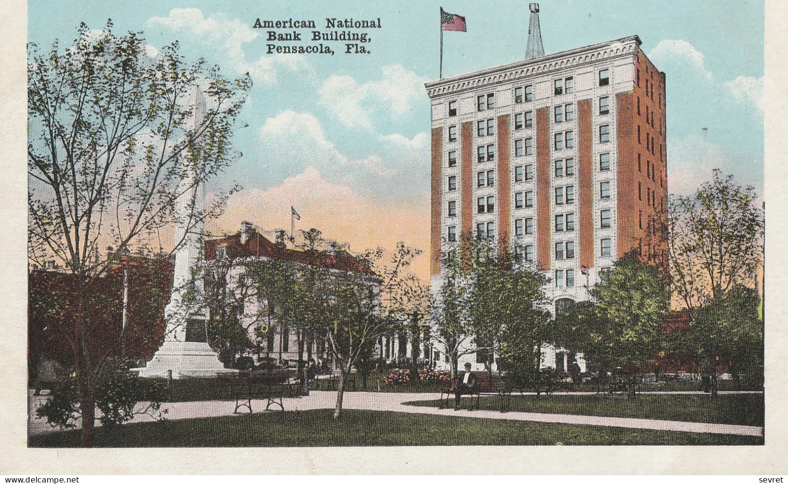 PENSACOLA. -  American National Bank Building.  Cliché RARE - Pensacola