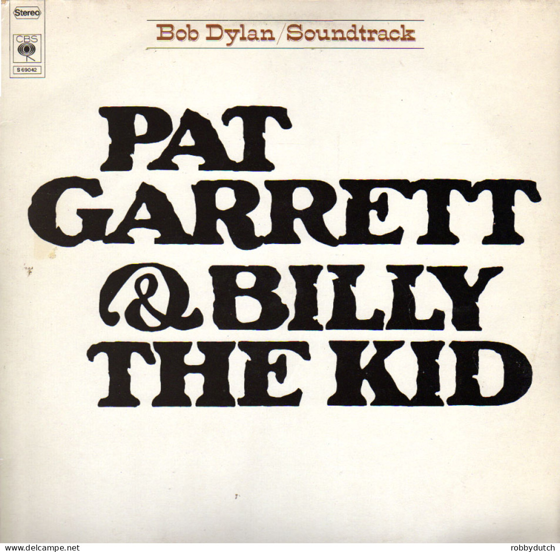 * LP *  BOB DYLAN - PAT GARRETT & BILLY THE KID (Holland 1973 - Filmmuziek