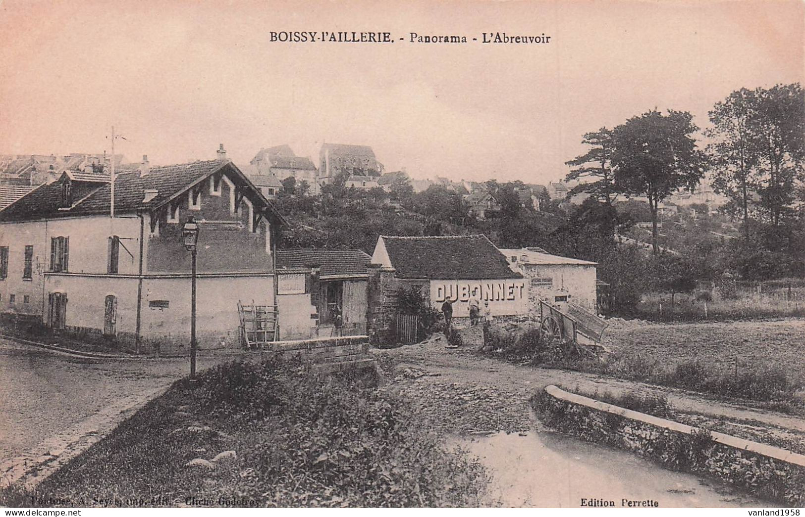 BOISSY L'AILLERIE-panorama,l'abreuvoir - Boissy-l'Aillerie