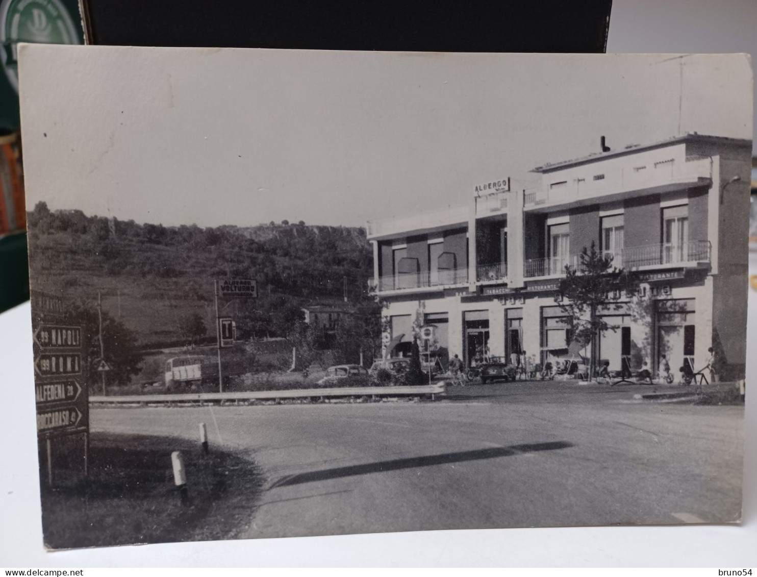 Cartolina Colli A Volturno Provincia Isernia ,hotel Volturno .tabacchi Ristorante - Isernia