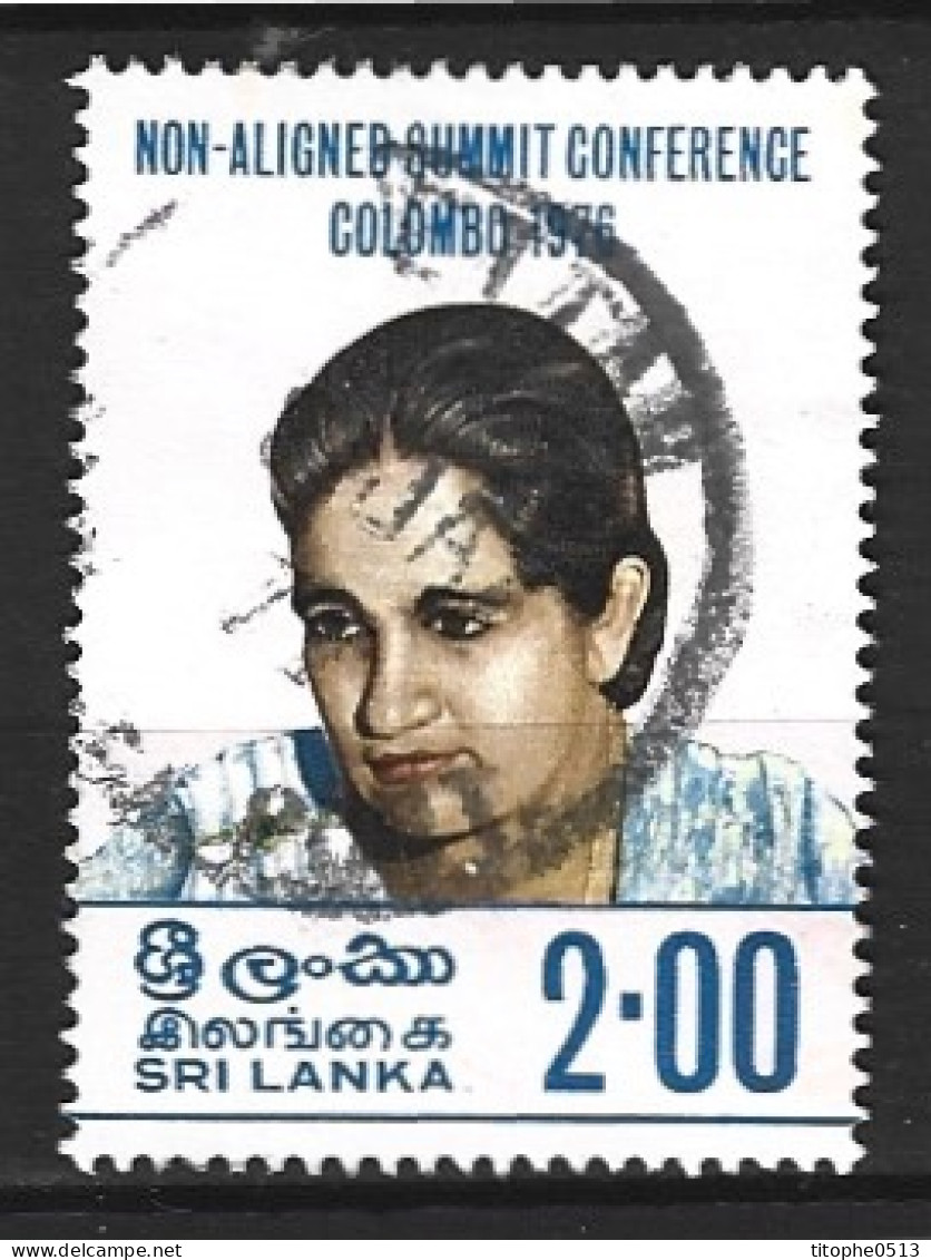 SRI LANKA. N°479 Oblitéré De 1976. Conférence Des Pays Non-alignés. - Sri Lanka (Ceylan) (1948-...)