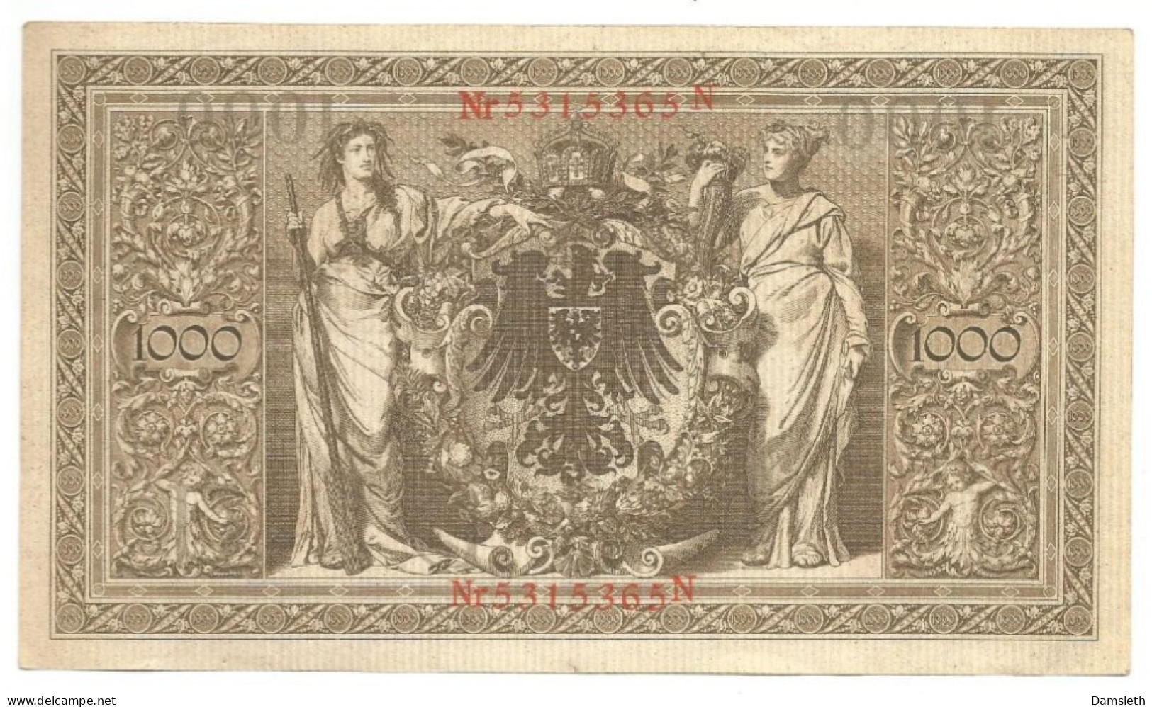 Germany Deutschland 1910 Reichsbanknote 1000 Mark - Autres - Europe