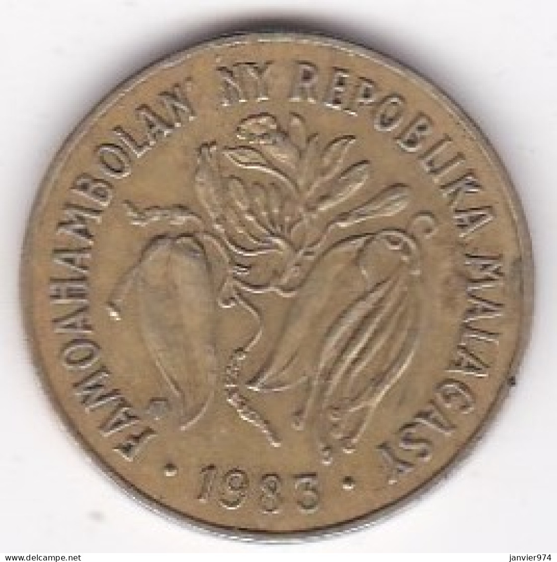 Madagascar 10 Francs 1983 , En Bronze Aluminium , KM# 11 - Madagascar