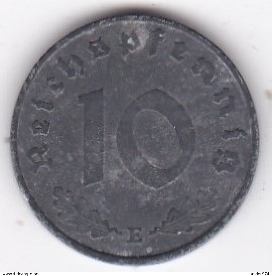 10 Reichspfennig 1941 E Muldenhütten , En Zinc - 10 Reichspfennig