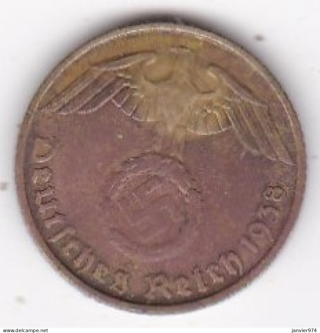 5 Reichspfennig 1938 D MUNICH. Bronze-aluminium.  - 5 Reichspfennig
